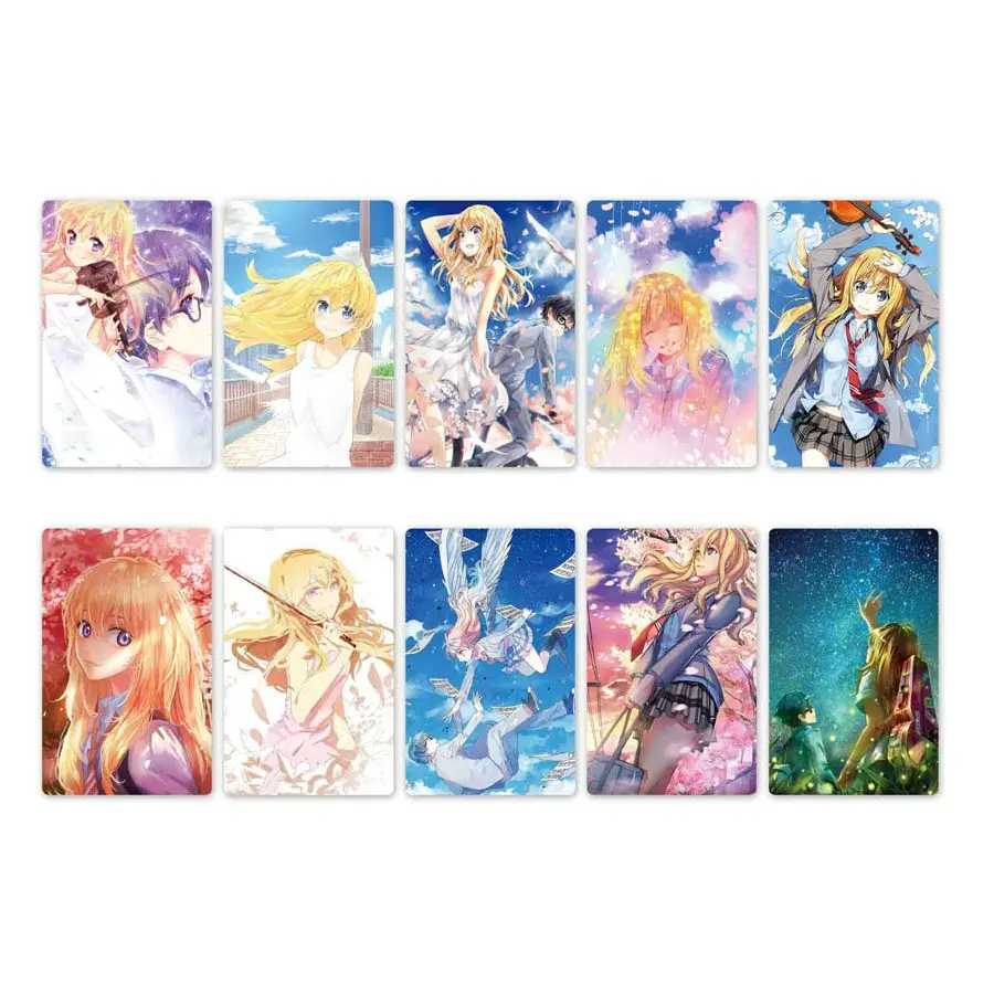 10 шт. Shigatsu wa Kimi no Uso карта аниме стикер s DIY Водонепроницаемая крапленая карта наклейка детская игрушка стикер Коллекция подарок - Color: Style 04