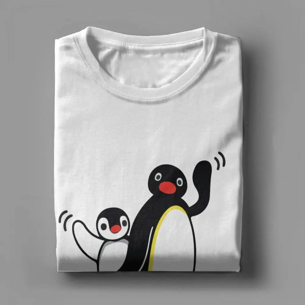 Midnite Star Pingu/мужские футболки серия пингвинов, Мультипликация Meme Kids 80s 90 s, Ретро стиль, Милые Забавные футболки, хлопок