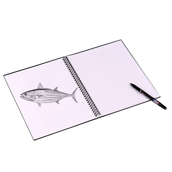 

Erasable Reusable Smart Notebook Hardcover Writing Note Book Journal Wet Hot Erase A4 Size 20 Sheet with Erasable Pen&Sticker