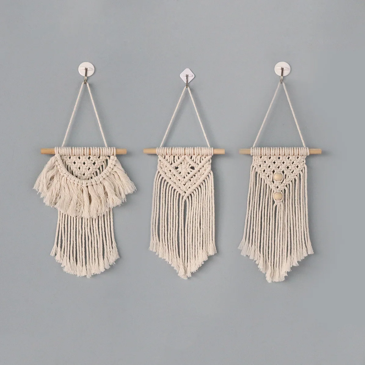 Бохо макраме стене висит Boho Chic хлопчатобумажное Тканое гостиной оригинального