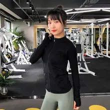 Женская спортивная куртка с длинным рукавом, кардиган, пальто для фитнеса, йоги, спортзала, упражнений, бега, кофта для бега, тонкая спортивная одежда для кроссфита