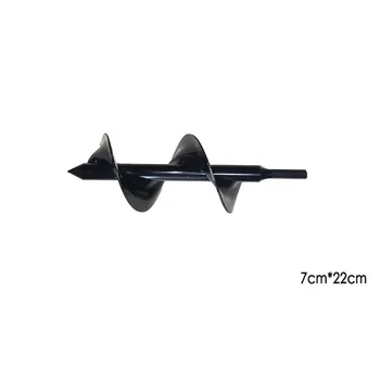 

Planting Auger Spiral Drill Bit For Digging Holes Loosening Soil Gardening Tool Non-slip Available In Four Sizes Seedling Drill