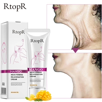 RtopR Neck Firming Rejuvenation Cream Anti wrinkle Firming Skin Whitening Moisturizing Neck Serum Mild Peeling