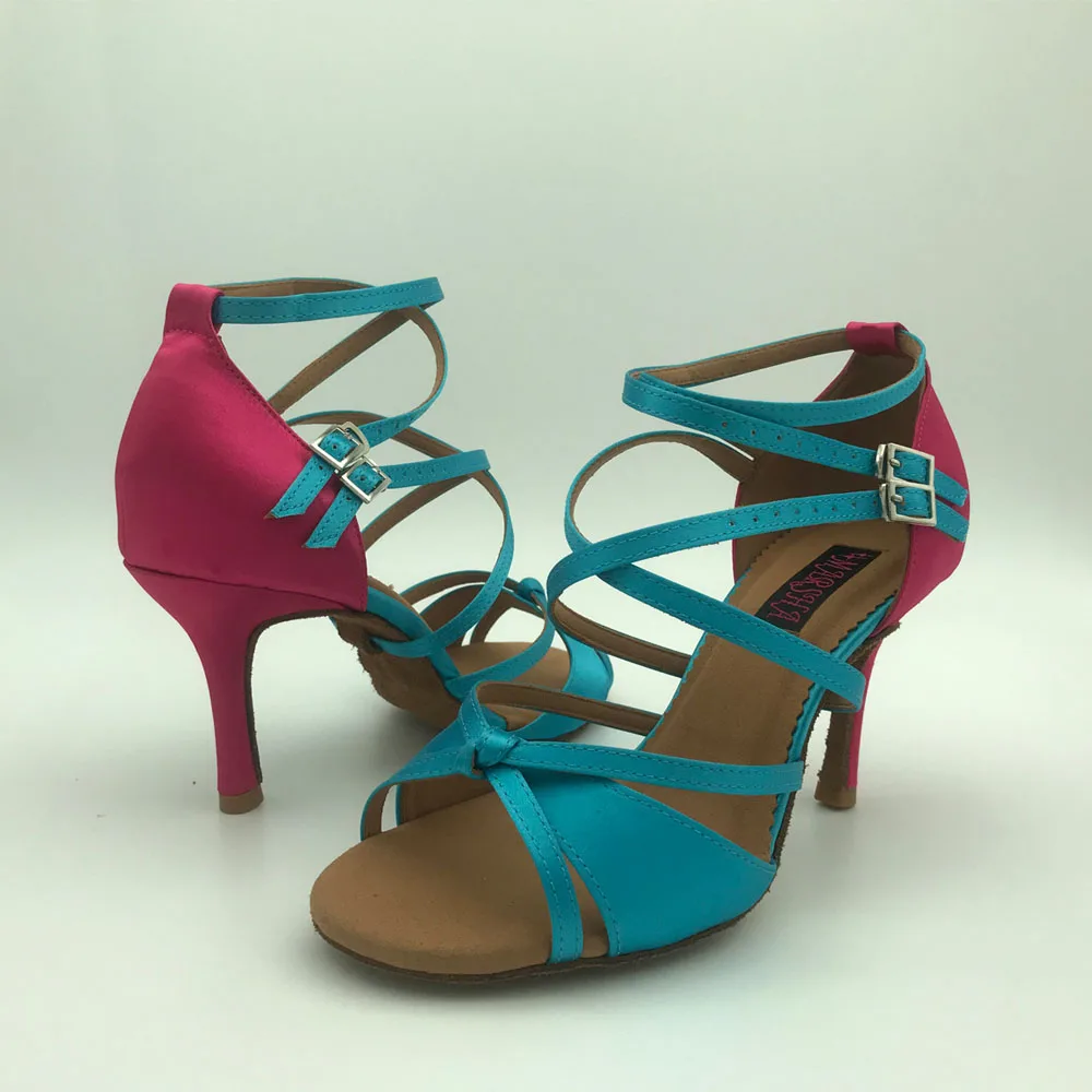 

Женские туфли для латиноамериканских танцев, туфли на низком каблуке 8,5 см, удобные туфли для сальсы, 6209