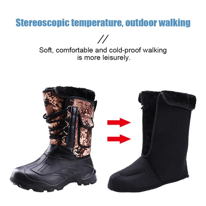 Мужские зимние ботинки водонепроницаемые утепленные инструменты для охоты туризма TY53