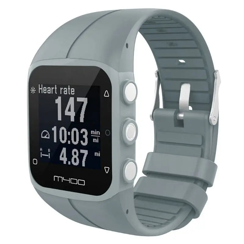 Silicone Watch Strap Wrist Band Replacement for Polar M400/M430/Elib311 GPS Running Smart Sports Watch Accessories