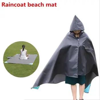 

HobbyLane Beach Mat Picnic Blanket Kit Waterproof Potable Compact Pocket Mat Outdoor Travel Camping Pad Windbreaker Raincoat