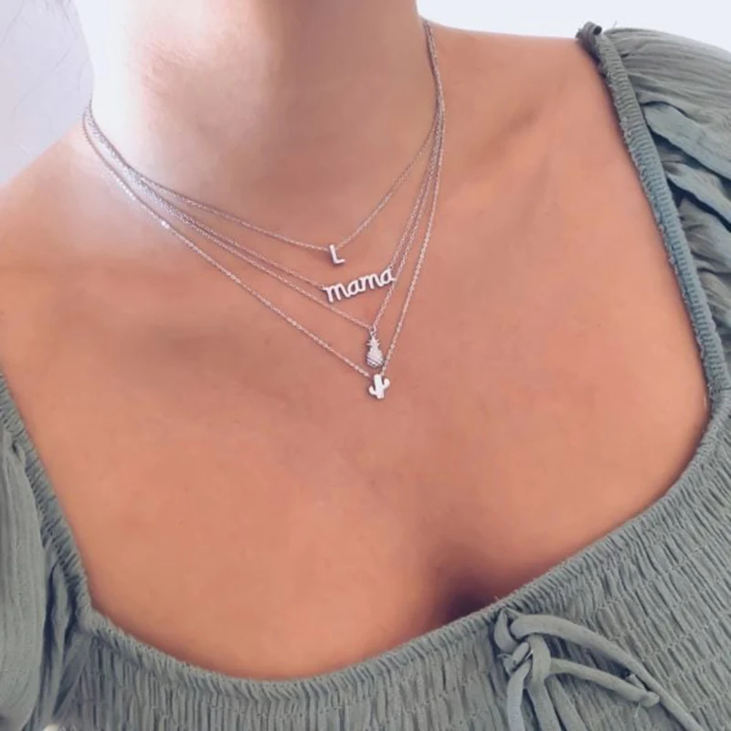 CANNER Real 925 Sterling Silver Necklace For Women Glamour Plane Jewelry  Charming Pendant Chain 18K Choker Bijoux Collar Joyero