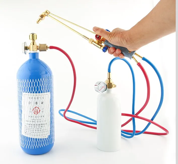 2L portable torch set refrigeration maintenance tool air conditioning copper pipe welding torch oxygen torch gas welding equipme 2
