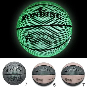 

New Holographic Basketball Glowing Luminous Size 5/7 for Night Sports Gifts Portable LMH66