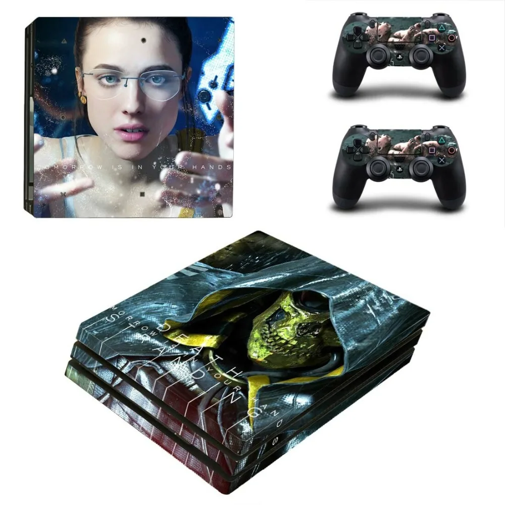 Death Stranding PS4 Pro наклейка для кожи Play station 4 Pro Pegatinas наклейка s для игровой консоли 4 Pro и двух контроллеров