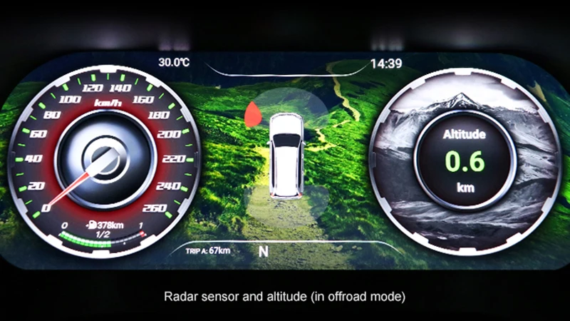 LCD touchable dashboard screen instrument cluster for Nissan Patrol Y62 2018 2019 2020 13