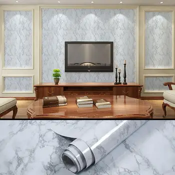 

Floor Sticker 1 Roll Marbling Waterproof Self-Adhesive Tile Sticker Creative 60*300cm Diy Bathroom Mural Art 3D Background