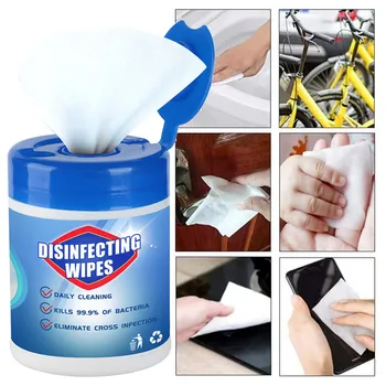 

1/2/3pc Disinfection Wipes 60 Sheets Bag Portable 75 Alcohol Wipes 5ML Skin Care Travel Wipes GK