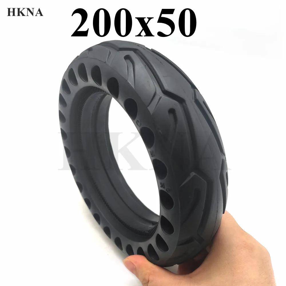 8 Inch 200x50 Solid Tire Honeycomb Through Hole for Electric Scooter Explosion-proof Antiskid And Wear-resistant Tubeless Tyre. |