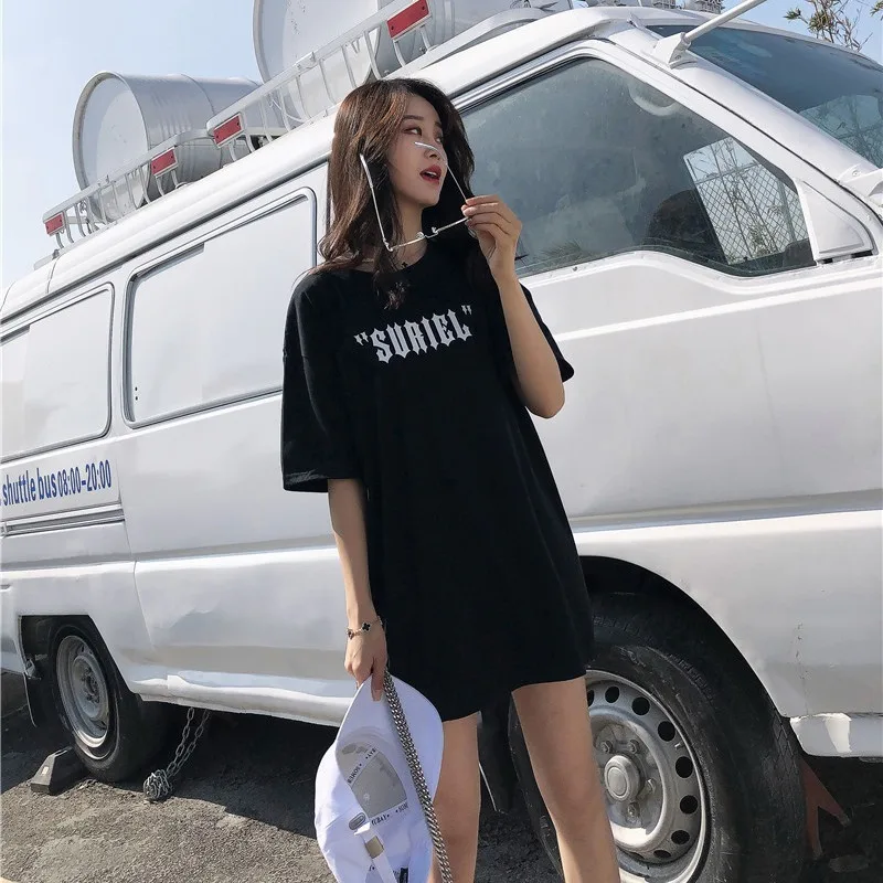 NiceMix, летняя женская футболка с рисунком крыльев Ангела, свободная футболка с коротким рукавом и надписью Harajuku Friends, женские топы