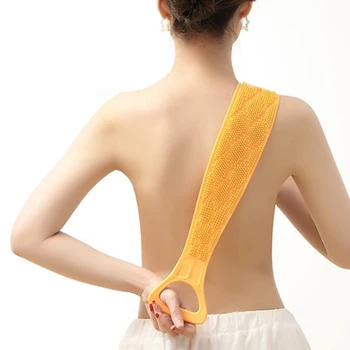 

Wash Scrub Brushes Silicone Massage Shower Bath Towel Rubbing Back Body Scrubber for Household Bathroom Accessory