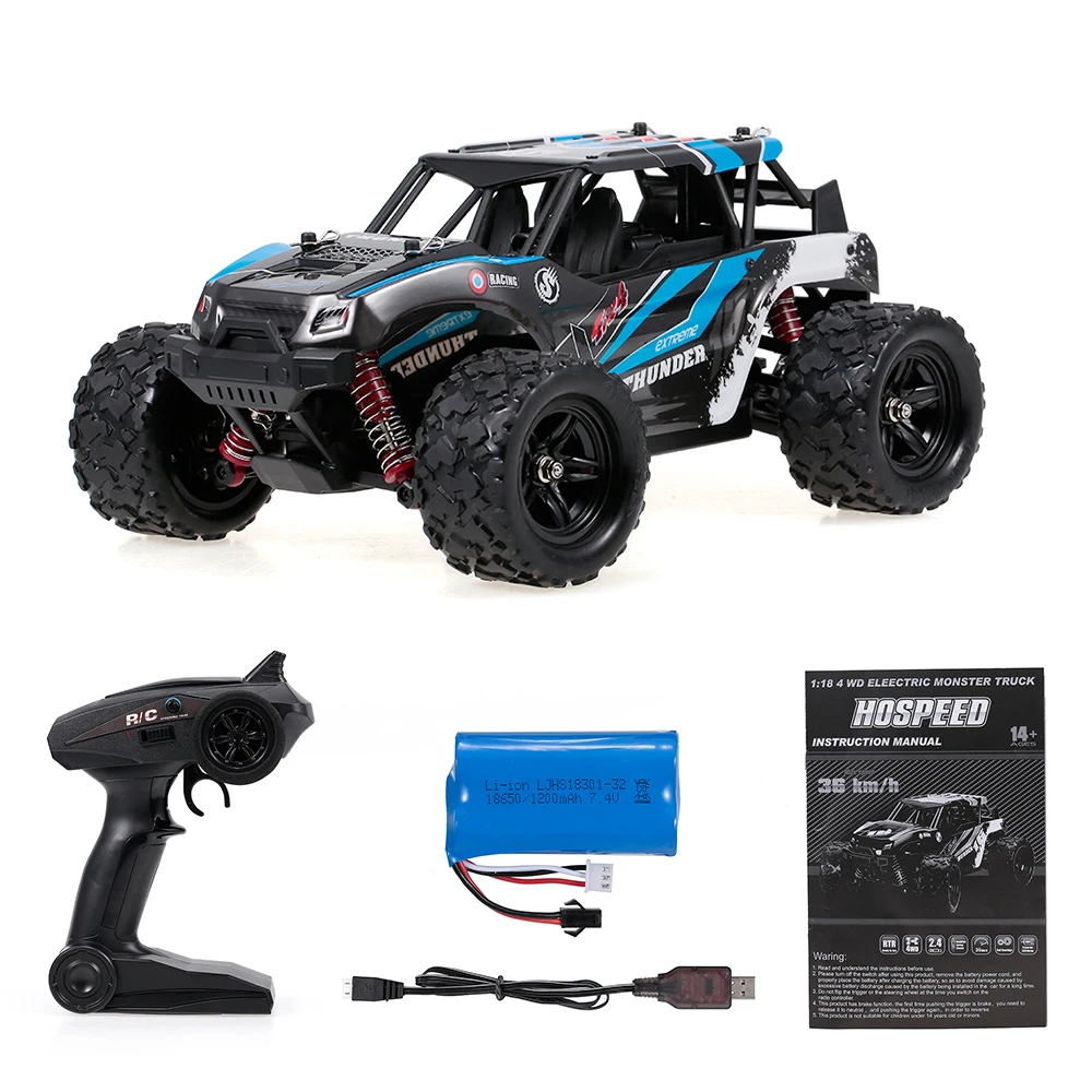HS18312 Радиоуправляемый автомобиль 1/18 2 4 ГГц 4WD 36 км/ч высокоскоростной внедорожник
