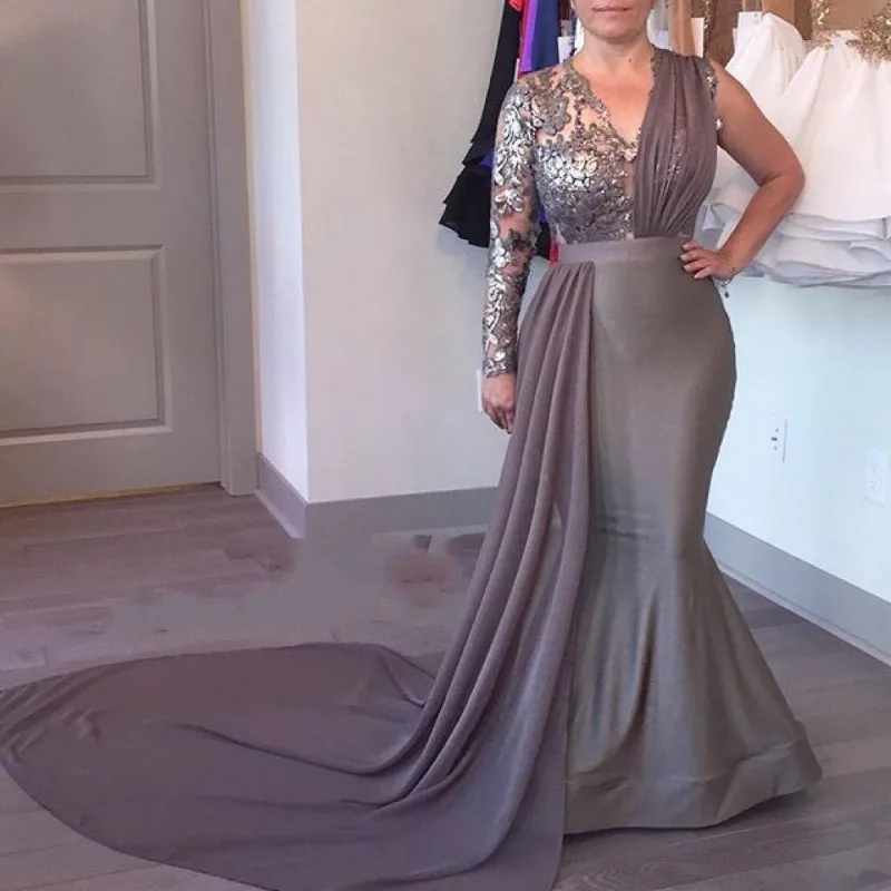 

Sexy Plus Size Arabic Muslim Evening Formal Dress 2019 Long Mermaid Prom Cocktail Dresses Evening Gown
