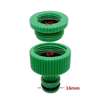 

1PCS Green ABS Plastic Nipple Tap Connector Female Thread Faucet Joint Adapter Garden Irrigation Fitting Watering Hose Adapter