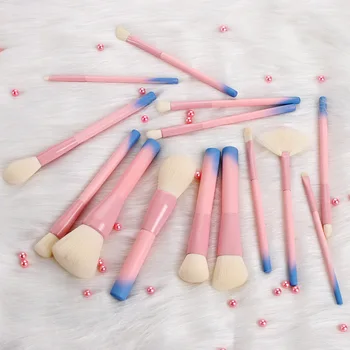 

14pcs Gradient Color Makeup Brushes Set Cosmetic Blending Powder Foundation Eyebrow Eyeshadow Blush Brush Kit Make Up Brush Tool