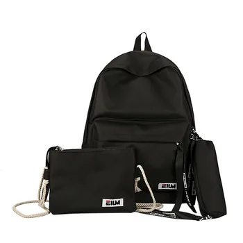 

Student Backpack Cartoon Travel School Bags 3PC Alphabet Casual Large Capacity Travel mochilas escolares para adolescentes #js5