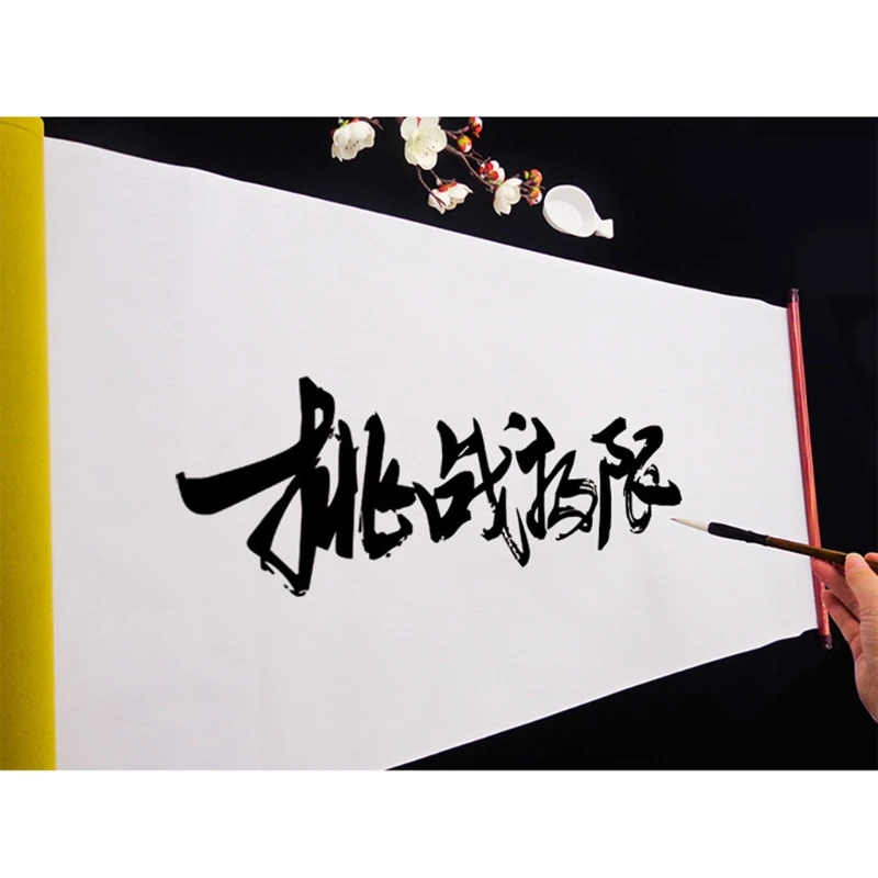 Reusable Blank Chinese Calligraphy Water Paper Cloth Magic Cloth Blank Writing Roll Strong Water Absorption Dry Quickly calligraphy water paper cloth