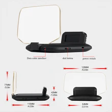 HUD T1 Head Up Display Mirror navigation Diagnostic tools Indicator light Clock Vehicle speed Fog light 2021 for Tesla model 3