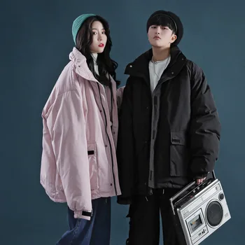 

2019 Autumn And Winter Models New European And American Style Trend Casual Thick Section Collar Cotton Jacket Streetwear