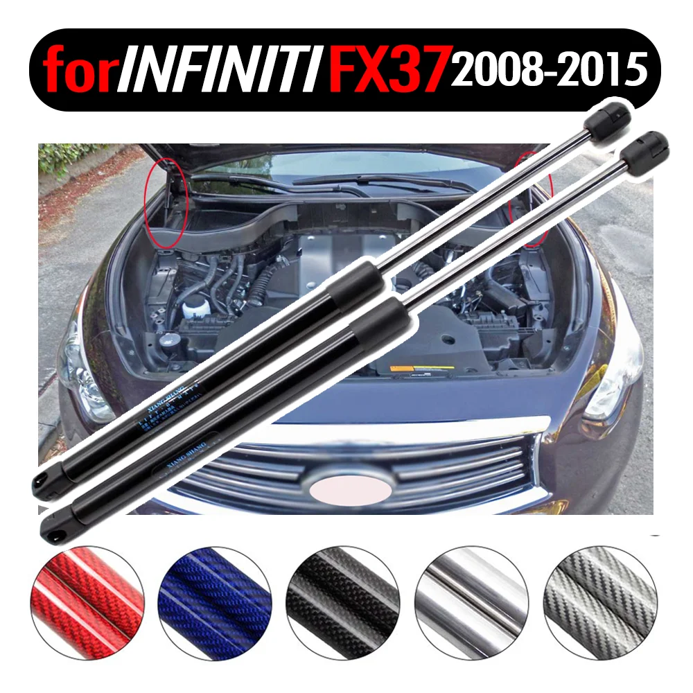 2Pcs Motorkap Hood Gas Opgeladen Stutten Lift Ondersteuning Voor