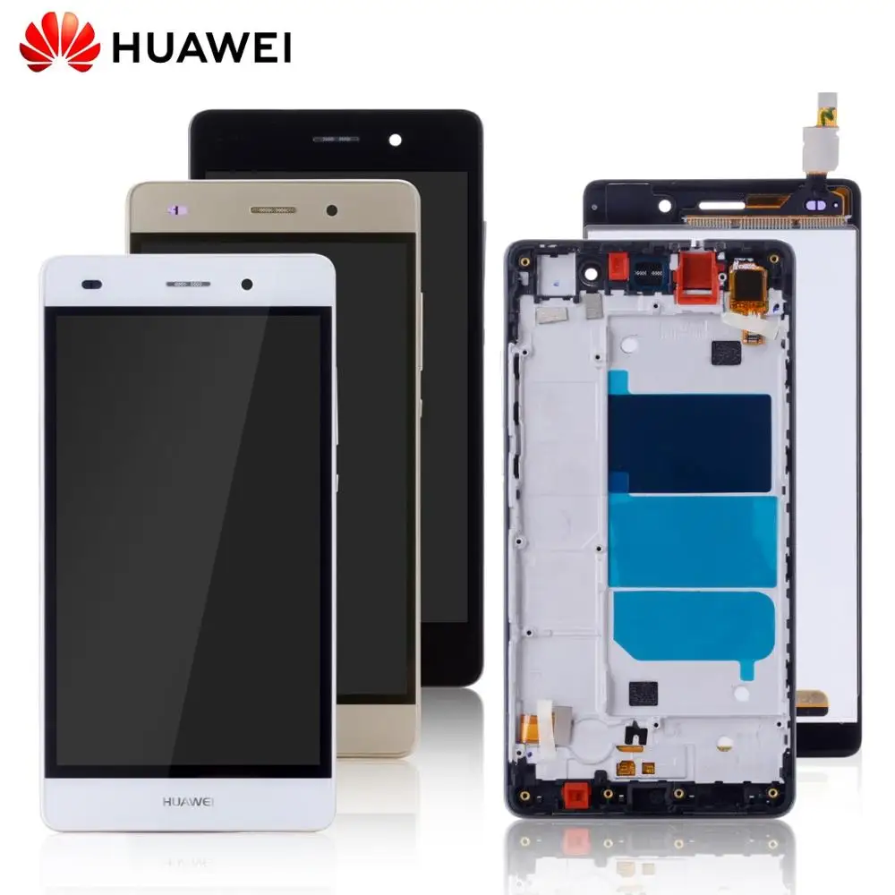 Продажа Дисплей для HUAWEI P8 Lite font b LCD b font в сборе с тачскрином на рамке Оригинал 5.0‘
