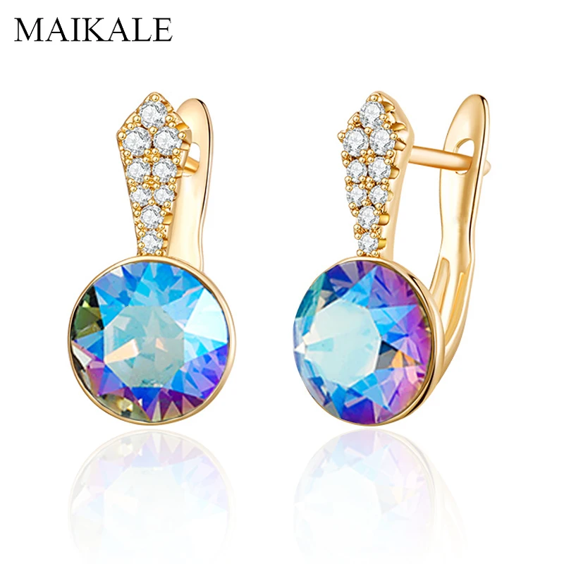 Женские серьги гвоздики с круглым цирконием|Серьги-гвоздики| |