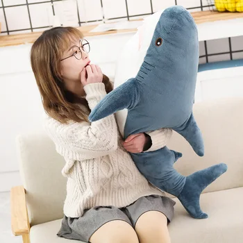 

Lovely Big Shark Soft Plush Toy Dolls Stuffed Animal Pillow Bedroom Sofa Decoration LBShipping
