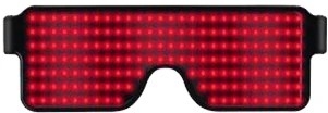 RED New Quick Flash Led Party Halloween Christmas Glasses USB charge Flashing Luminous Glasses Christmas Concert light Toys - Цвет линз: RED