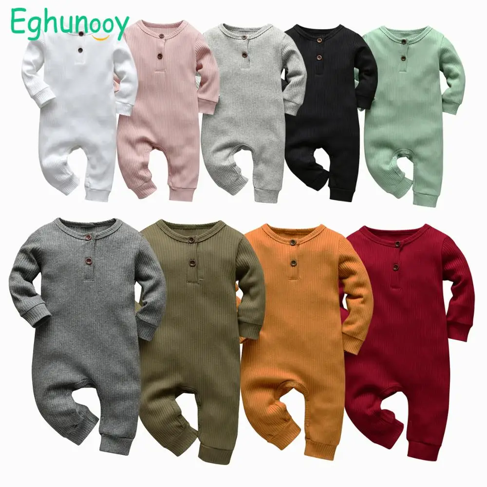 Good Deal Jumpsuit Outfits Romper Toddler Clothes Long-Sleeve Ribbed Knitted Newborn Infant Baby-Boys-Girls r0QK3Zbqwry
