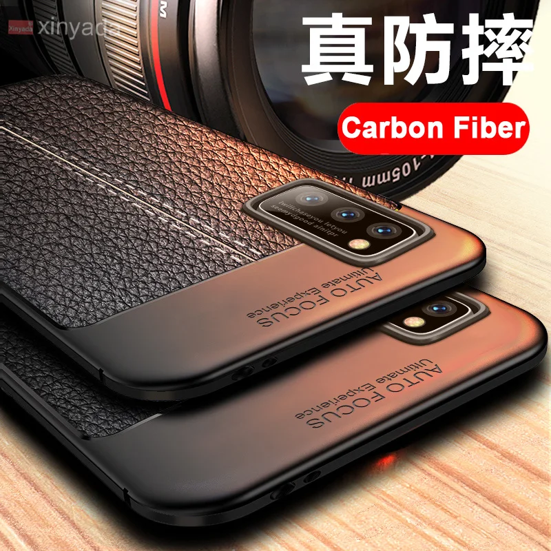 Чехол для huawei Honor V30 Pro V20 V10 чехол из искусственной кожи мягкий силиконовый ТПУ и углеродного волокна|Бамперы|