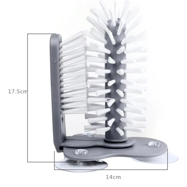 Стеклянные бутылочки с очистителем щетки для раковины кухонные аксессуары для напитков скребок для бокалов кружка для вина всасывающая щетка для чистки чашек гаджеты Прямая поставка