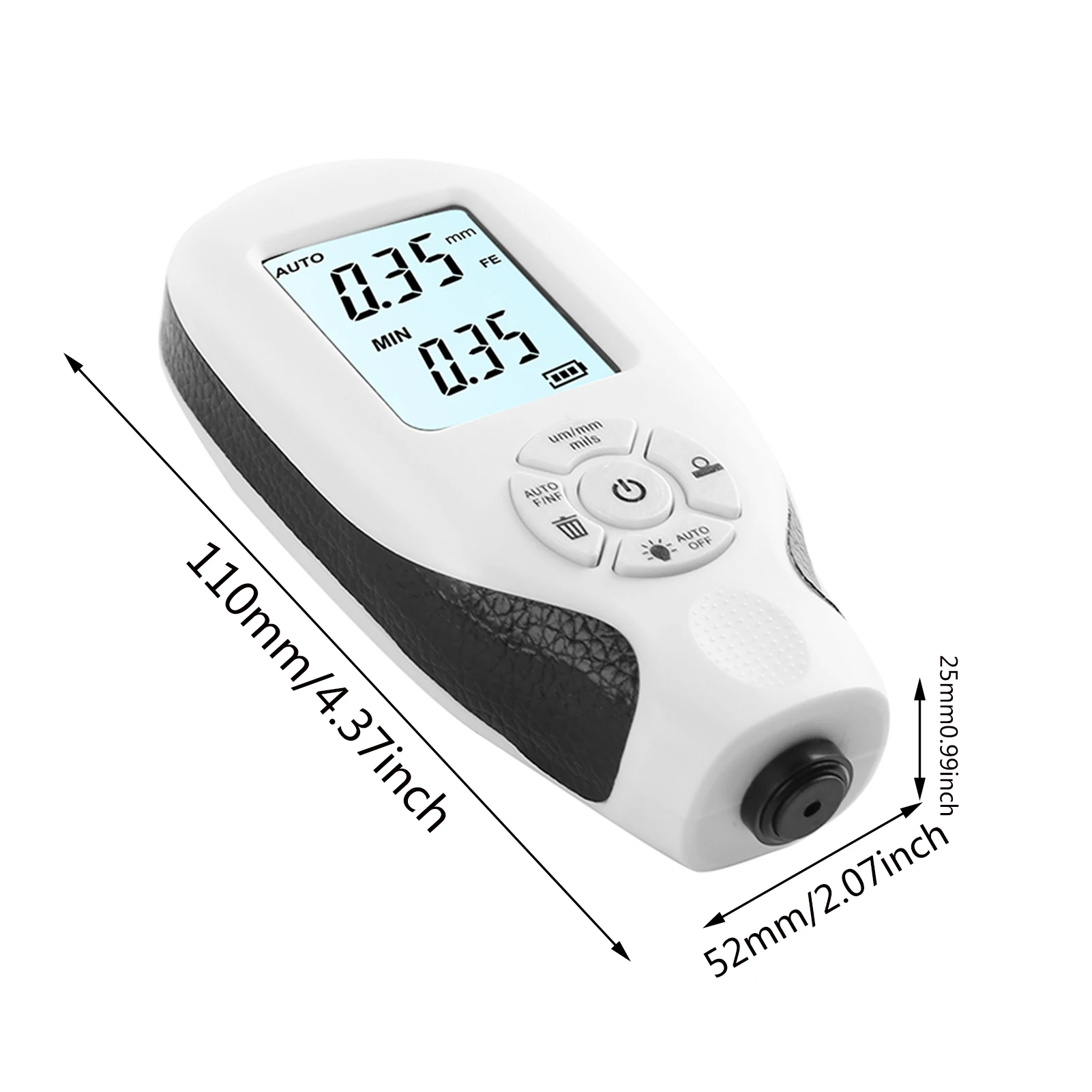Digital Thickness Gauge Meter Ultrasonic Film Car Coating Measuring Tools Automotive Paint DFT Meter HW-300 paint coating meter paint thickness gauge thickness gauge