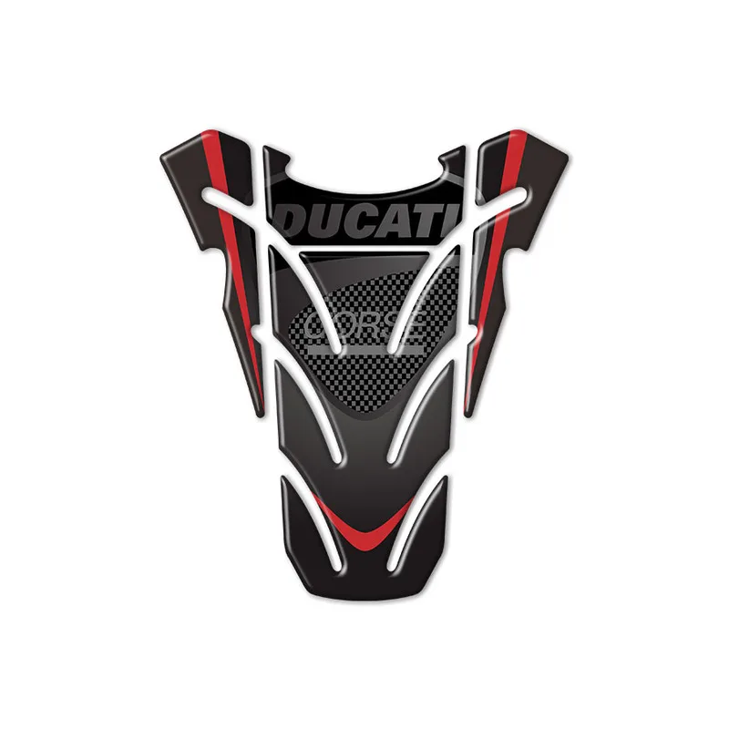 

3D Motorcycle For DUCATI Tank Pad Sticker Universal Case Fish Bone Reflective Decorative Protector Tank Cap Cover