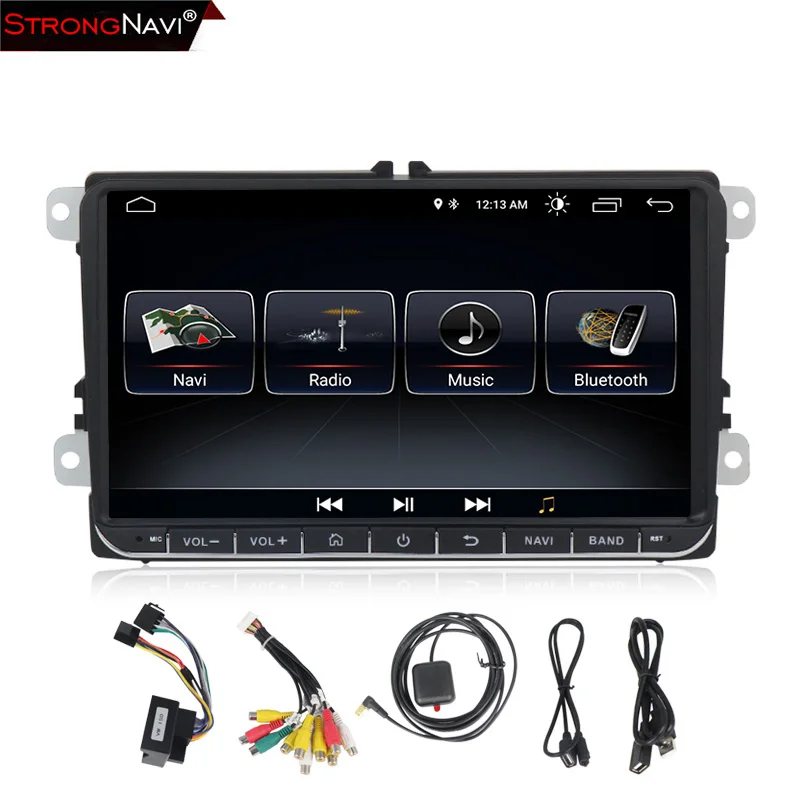 Excellent EU warehouses 9" Android 8.1 Car radio GPS Navigation for VW Skoda Octavia golf 5 6 touran passat B6 jetta polo tiguan WIFI BT 4