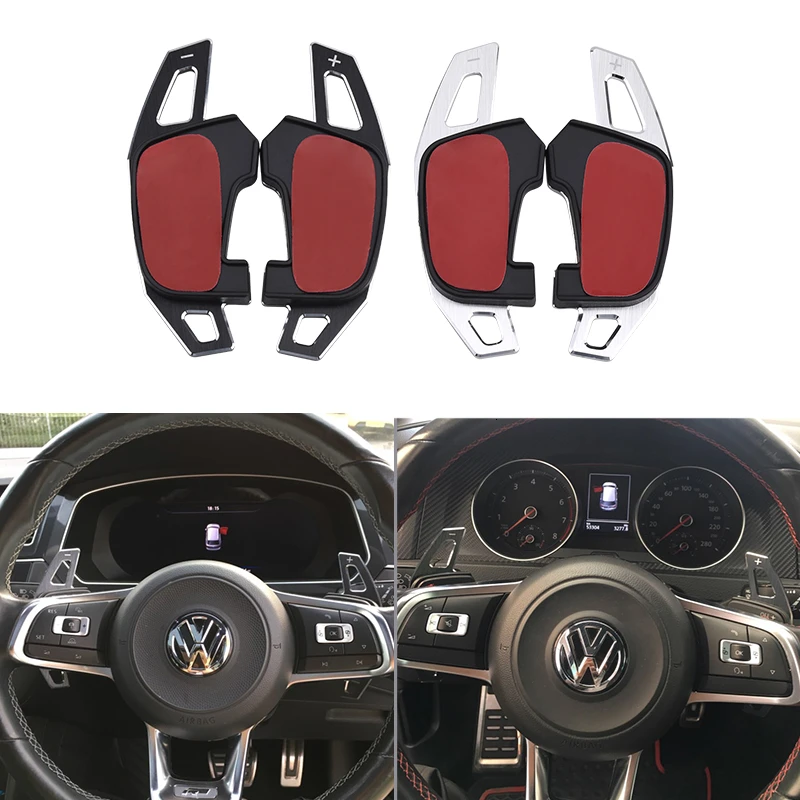 

NS Modify Aluminum Car Steering Wheel Paddle Extend DSG Direct Shift Gear Paddle Extension For VW Golf7 GTI R Rline GTE GTD MK7