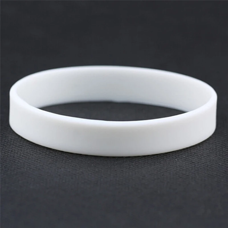 2 Pcs/set Silicone Rubber Wristband Bracelet Fitness Couple Wristband bracelet jewelry