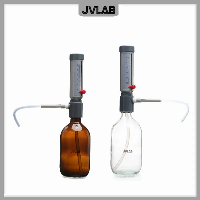 Lab Bottle Top Dispenser Economic Sleeve Type 5-25 ml Adjustable Liquid Adder Semi-automatic | Канцтовары для офиса и дома