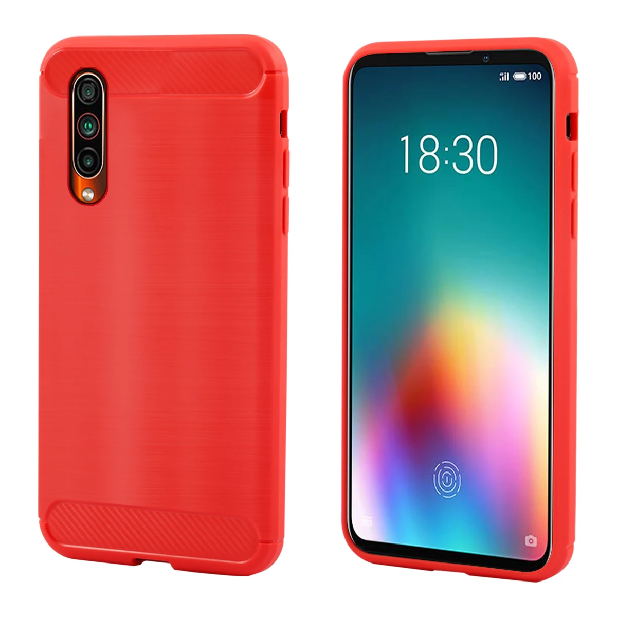 Для Meizu 16T чехол на заднюю панель Ультратонкий из углеродного волокна матовый