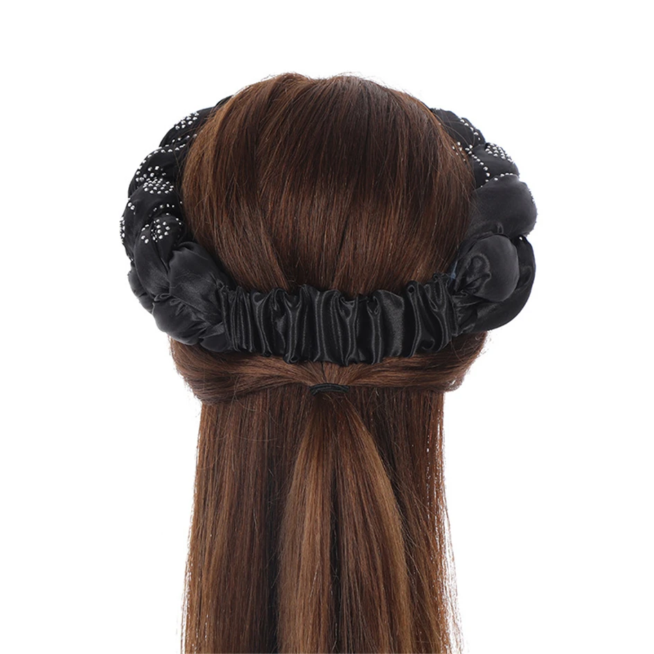 Women for african dresses Party Headwear Accessories Bronzing Fabric lady Headbands Elastic Braids Fashion Bandage Bandana african dress style