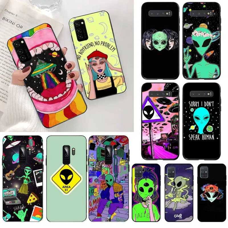 CUTEWANAN эстетика милый мультфильм инопланетянин пространство мягкий чехол для