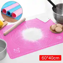 40X60 см антипригарный силиконовый коврик для выпечки коврик для раскатки теста термостойкий Коврик Кондитерская доска силиконовый коврик для выпечки с измерением