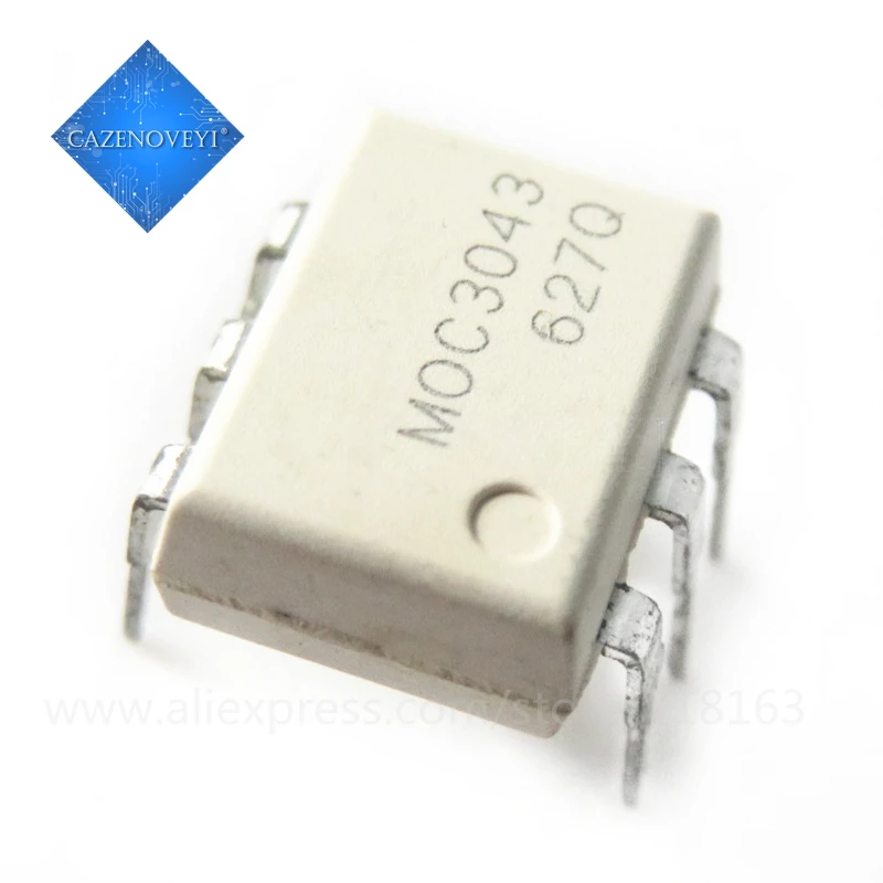 

10 шт./лот MOC3043 3043 DIP-6 в наличии