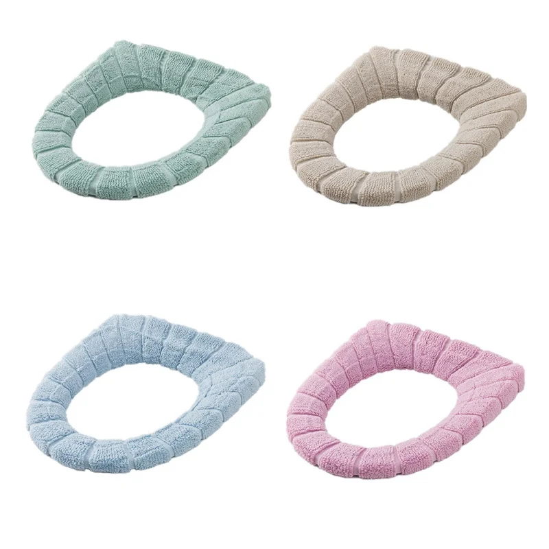 Новое универсальное теплое мягкое моющееся сиденье для унитаза Чехол коврик