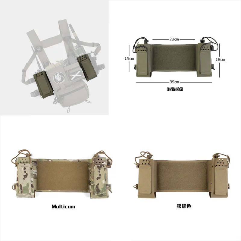 

Outdoor Airsoft Tactical Vest Chest Hanging Extend Kit Set Thing 1 MK3 MK4 D3CRM Chest rig Upgrade Accessories